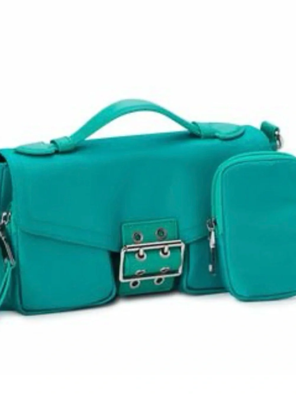 Madden NYC Green Crossbody Shoulder Bag with Buckle Detail very good condition